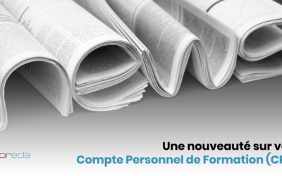 Une nouveauté sur votre Compte Personnel de Formation (CPF)…